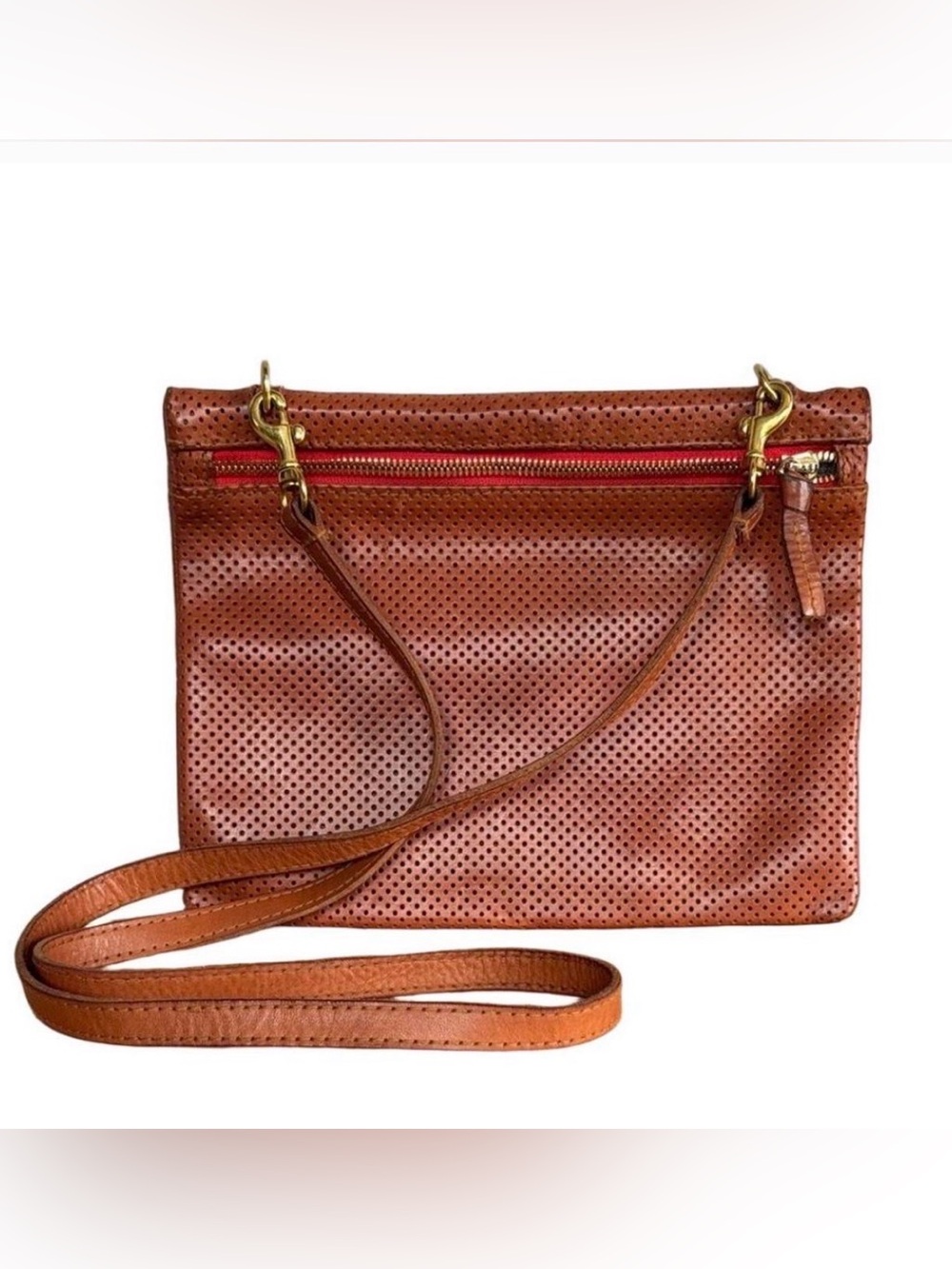 Clare V. Tan Perforated Double Sac